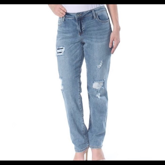 Kut from the Kloth Denim - KUT FROM THE KLOTH DISTRESSED BOYFRIEND JEANS